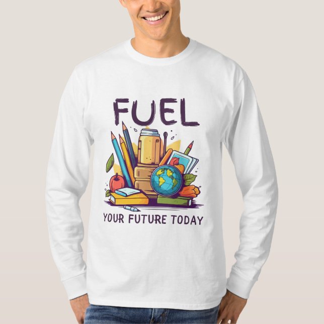 Bränna din framtid i dag t shirt (Framsida)