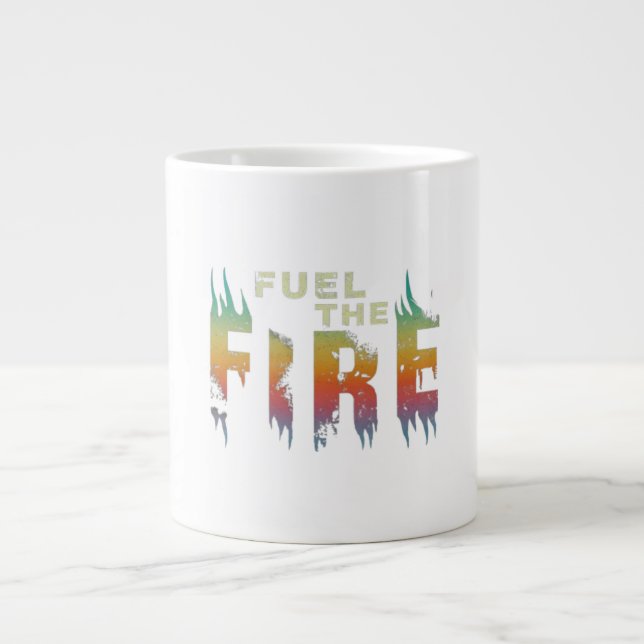 Bränna elden jumbo mugg (Framsidan)