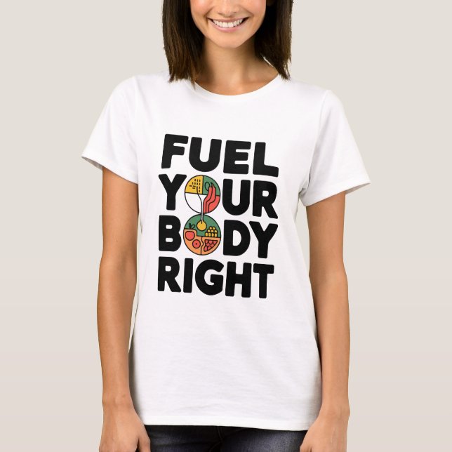 Bränna motiv för Högerna av kroppen T Shirt (Framsida)
