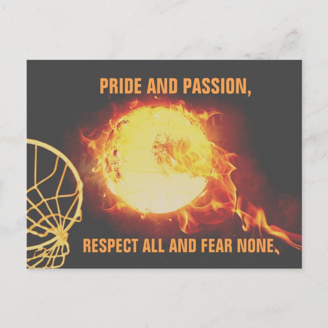 Bränna nätkultemat Boll Bild med Slogan Vykort (Framsida)