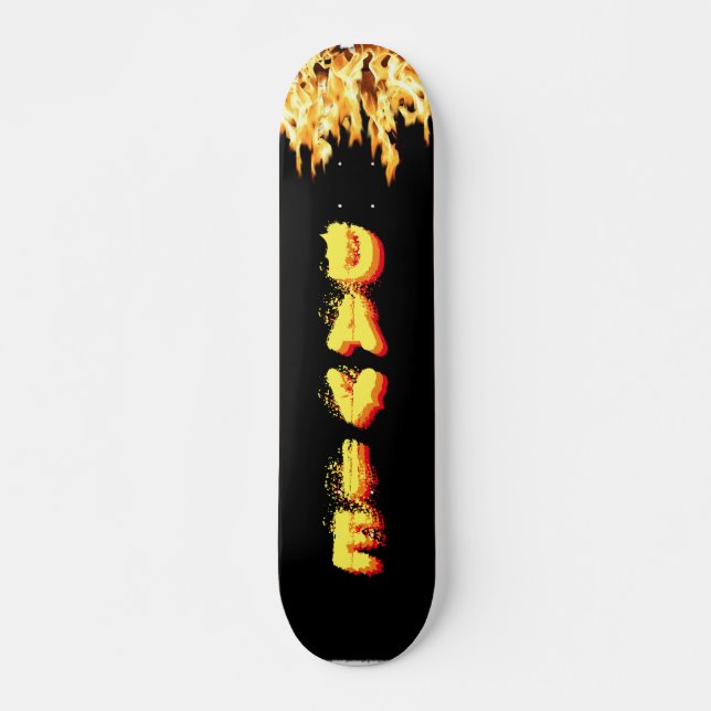 Bränna Skateboard med ditt namn (Framsida)
