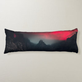 Brännande moln, dimma och berg kroppskudde