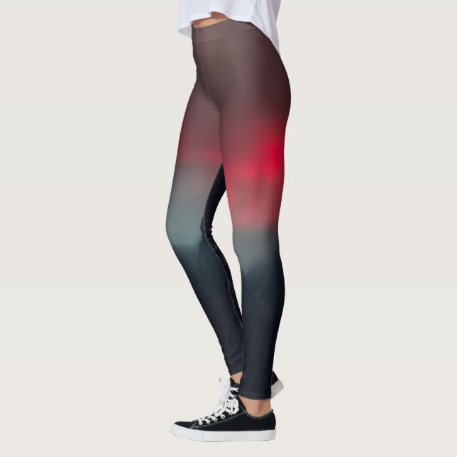 Brännande moln, dimma och berg leggings (Vänster)