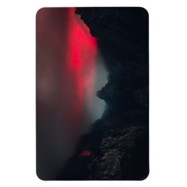 Brännande moln, dimma och berg magnet