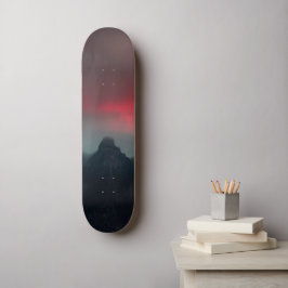 Brännande moln, dimma och berg mini skateboard bräda 18,5 cm