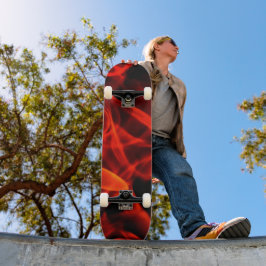 Brännande skateboard