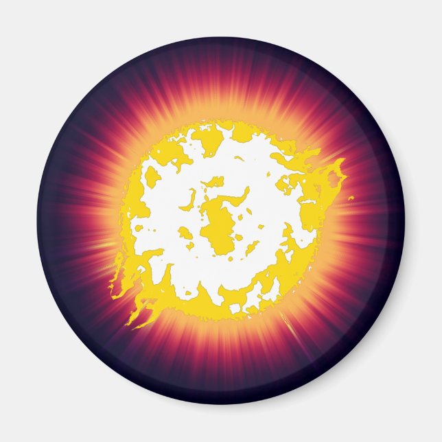 Brännande stjärna magnet (Framsidan)
