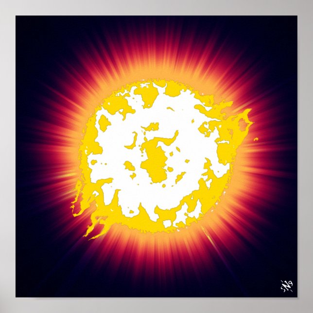 Brännande stjärna poster (Framsidan)