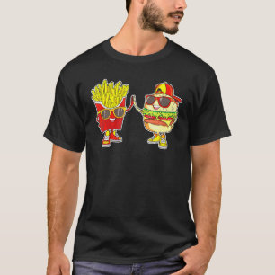 Brännare och färja Trendig Konstig BFF Fast Food s T Shirt