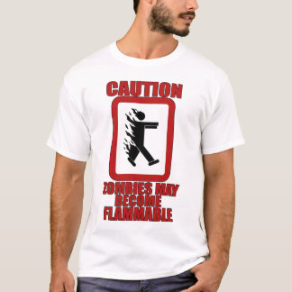 Brännbara Zombies Tee Shirt