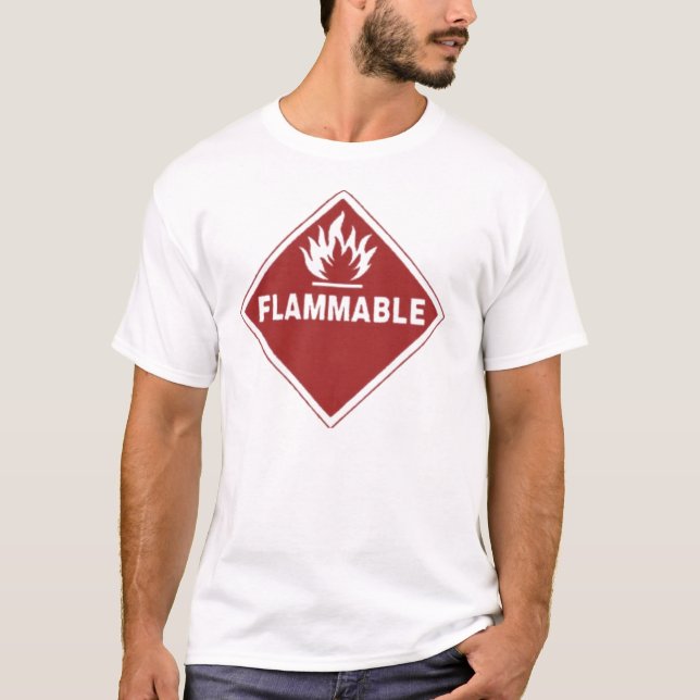 brännbart tee shirt (Framsida)