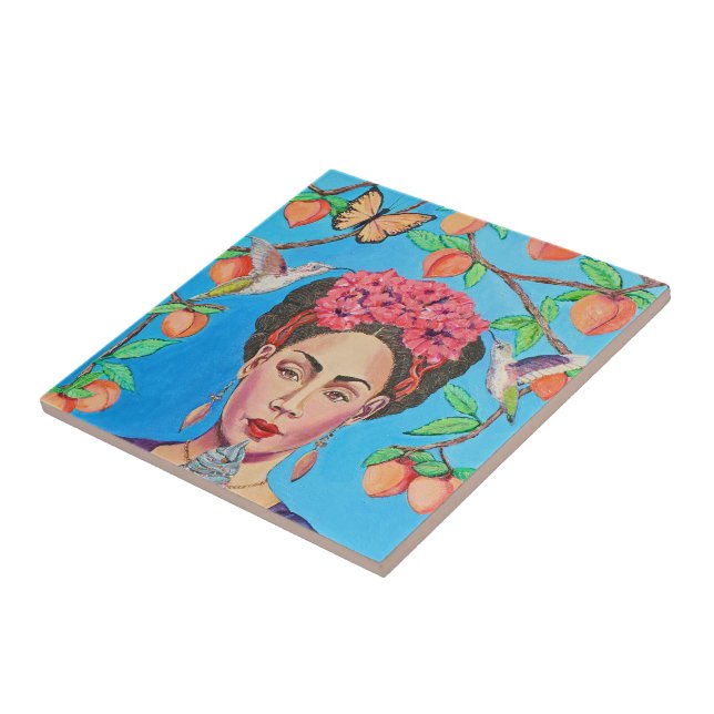 Brännd till kol is belägger med tegel kakelplatta (Sidan)