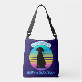 Bränner Hund även en sock - Retro Sunset blue Axelväska