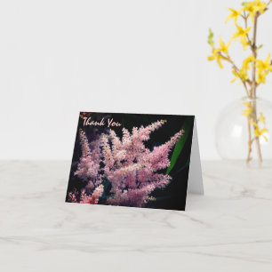 Bränner Rosa Flower-Tack Kort