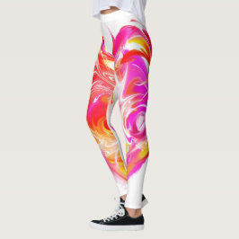 Brännhet hjärta leggings