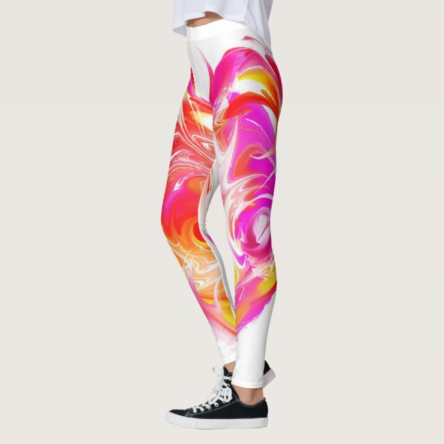 Brännhet hjärta leggings (Vänster)