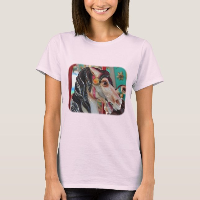 Brännhet karusellhästT-tröja T-shirt (Framsida)