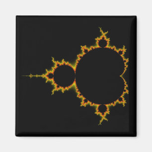 Brännhet Mandelbrot uppsättningmagnet Magnet