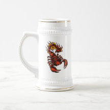 Brännhet Scorpion Stein