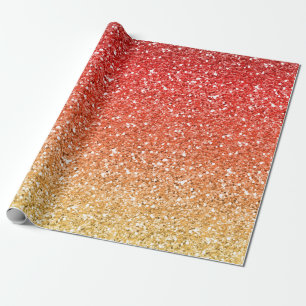 Brännheta Ombre med glitter verkställer Presentpapper