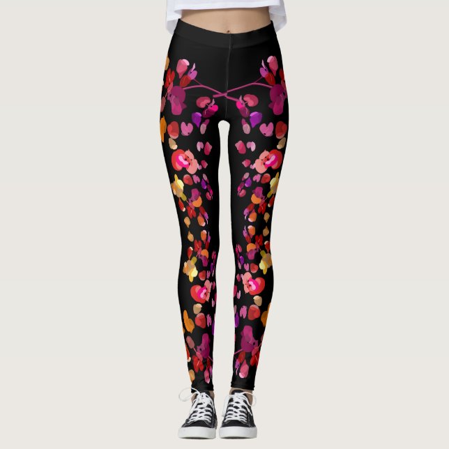 Brännheta Petals Leggings (Framsida)