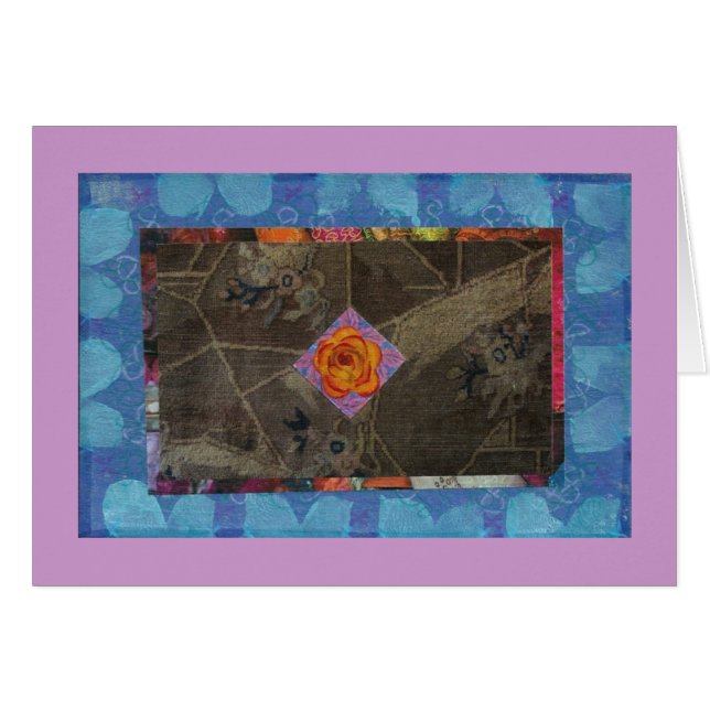 Brännhett steg hälsningskort (Framsidan Horizontal)