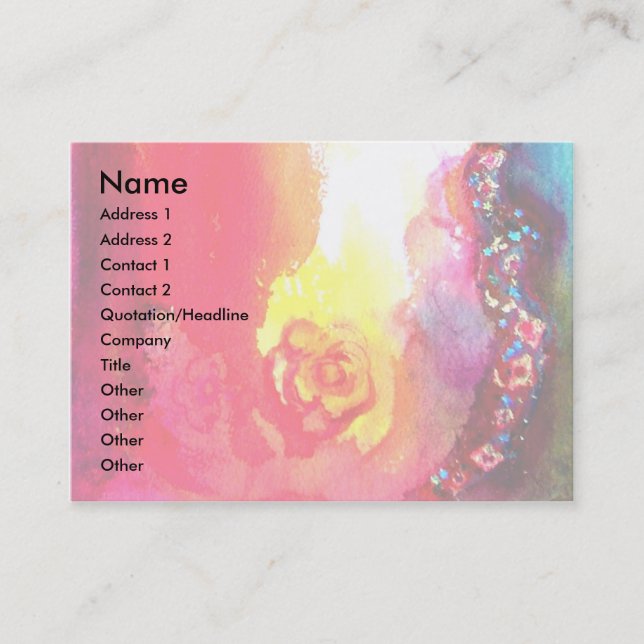 BRÄNNING AV KARNIVAL/teater, Dance and Music Visitkort (Framsida)