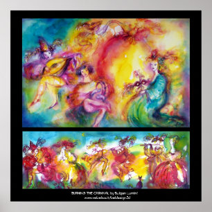 BRÄNNING AV KARNIVAL / Venetian Masqueradance Poster