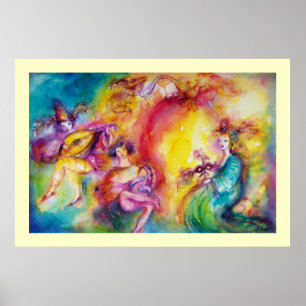 BRÄNNING AV KARNIVAL / Venetian Masqueradance Poster