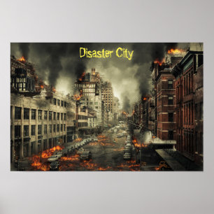 Bränning av katastrofstad poster