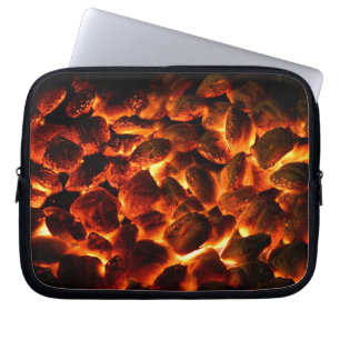 Bränning av röda Hetter Laptop Sleeve