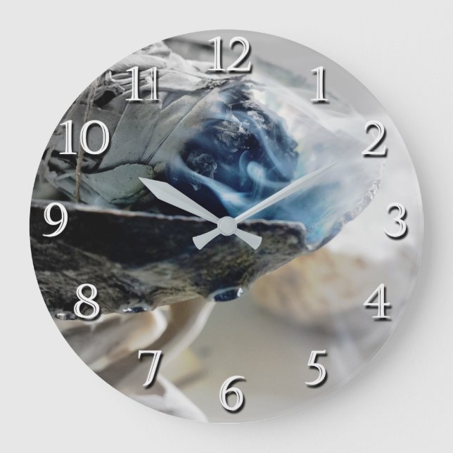 Bränning av rökmetafysisk ekoterisk byrå stor klocka (Framsida)