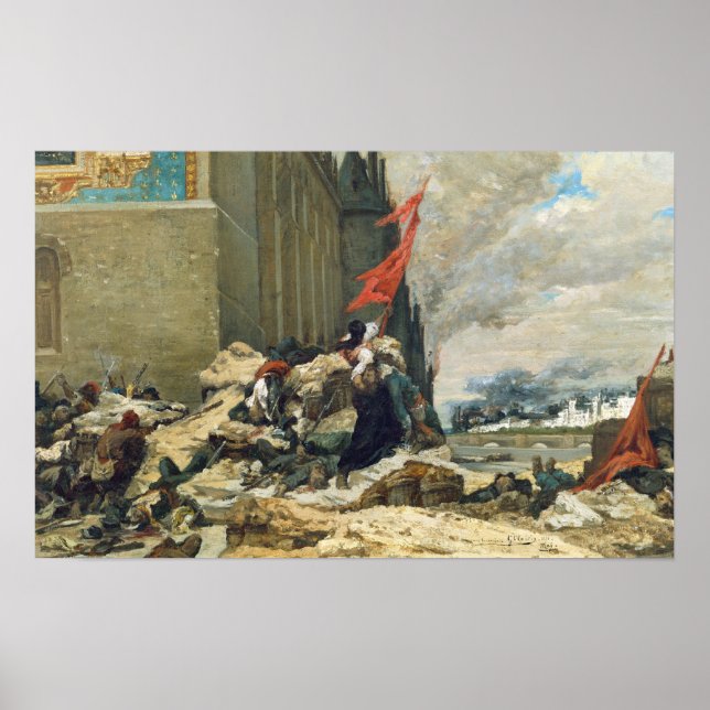 Bränning av tuilerierna 1871 poster (Framsidan)