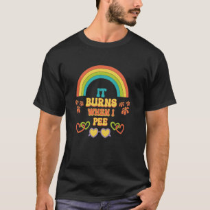 Bränning av underliga olämpliga brännskador när pe t shirt
