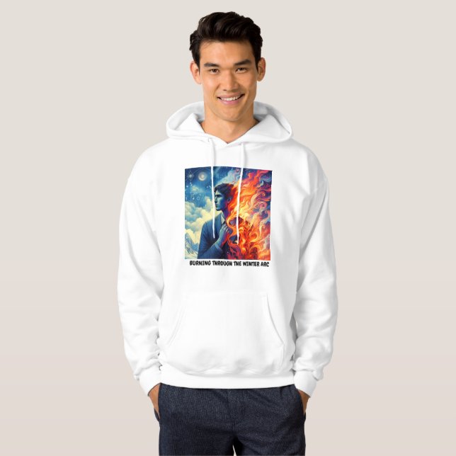 BRÄNNING GENOM VINTER HOODIE (Hel framsida)