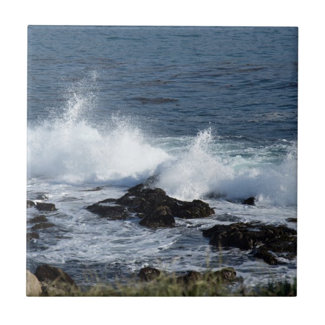 Bränningarna i Stilla havet Kakelplatta (Framsidan)