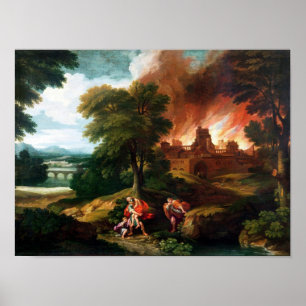 Bränningen av Troy Poster