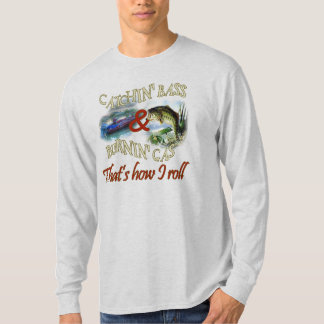Bränningen gasar & fånga bas t-shirt