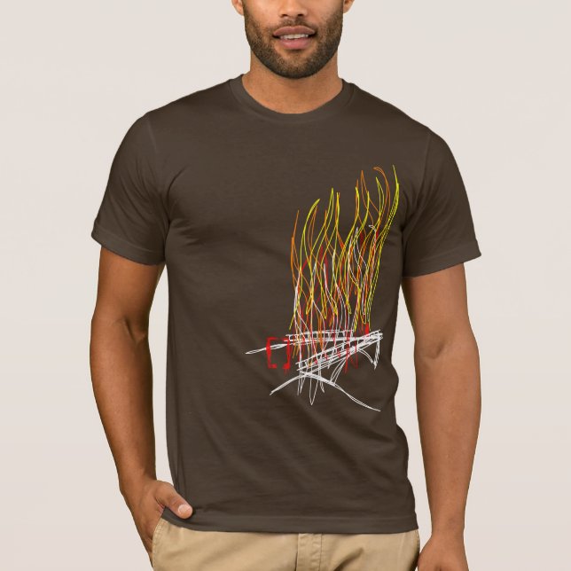Bränningen överbryggar [] t shirt (Framsida)