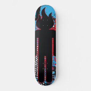 Bränningshuvud Mini Skateboard Bräda 18,5 Cm