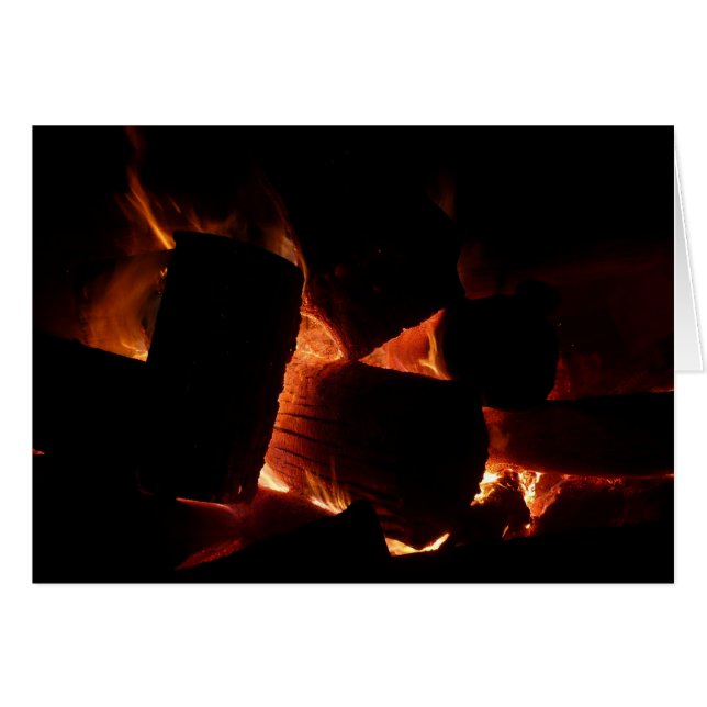 Bränningsloggar för brandklot-vinter OBS kort (Framsidan Horizontal)