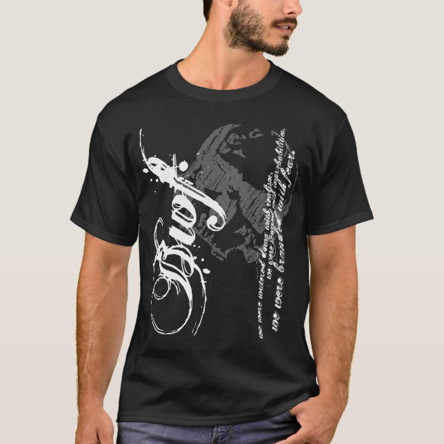 Brännmärkt med skräckT-tröja Tee Shirt (Framsida)