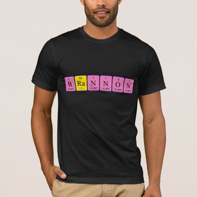Brannon Periodisk skjorta bord namn T Shirt (Framsida)
