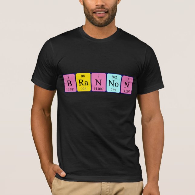 Brannon Periodisk skjorta bord namn Tee Shirt (Framsida)