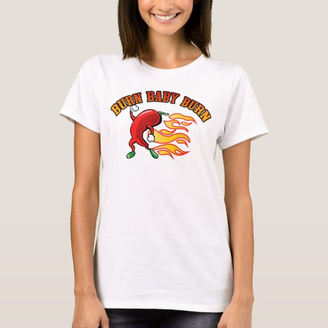 Brännskadababybrännskada T-shirt (Framsida)