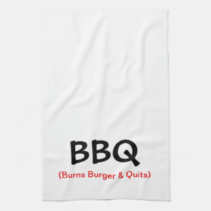 Brännskadahamburgaren & avslutar BBQ-kökshandduk Kökshandduk