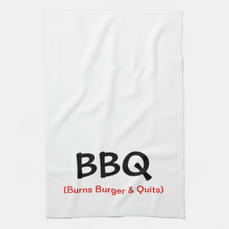 Brännskadahamburgaren & avslutar BBQ-kökshandduken Kökshandduk