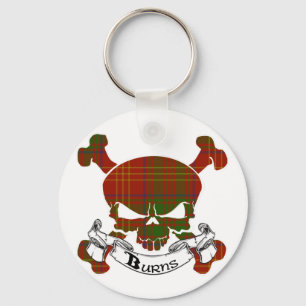 BrännskadaTartanskalle Keychain Nyckelring