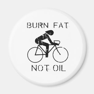 BRÄNNSKADATJOCK. INTE OLJA. (CYKLA) MAGNET
