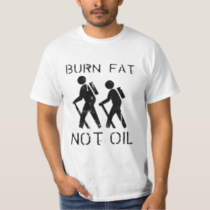 Brännskadatjock. Inte olja. Walk. T-shirt
